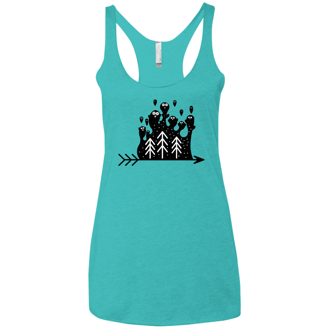 Night Creatures Women's Triblend Racerback Tank
