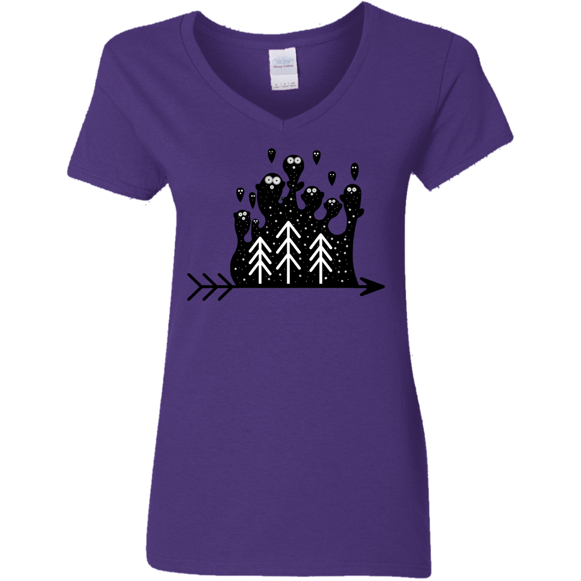 T-Shirts Purple / S Night Creatures Women's V-Neck T-Shirt
