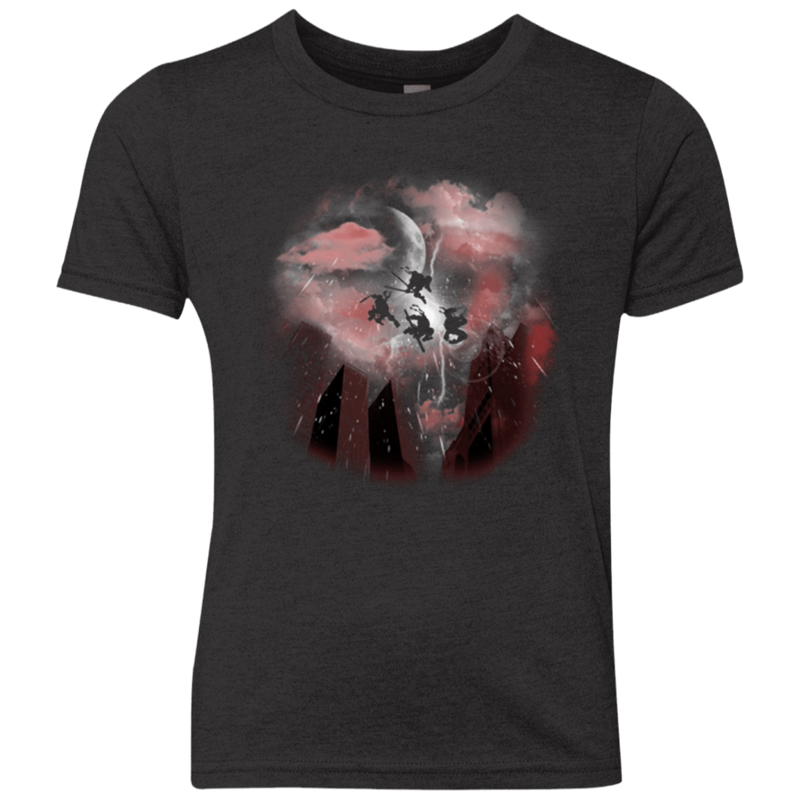 T-Shirts Vintage Black / YXS Night of the turtles Youth Triblend T-Shirt