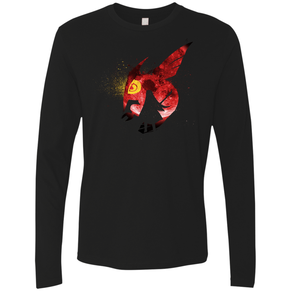 T-Shirts Black / S Night Reid Men's Premium Long Sleeve