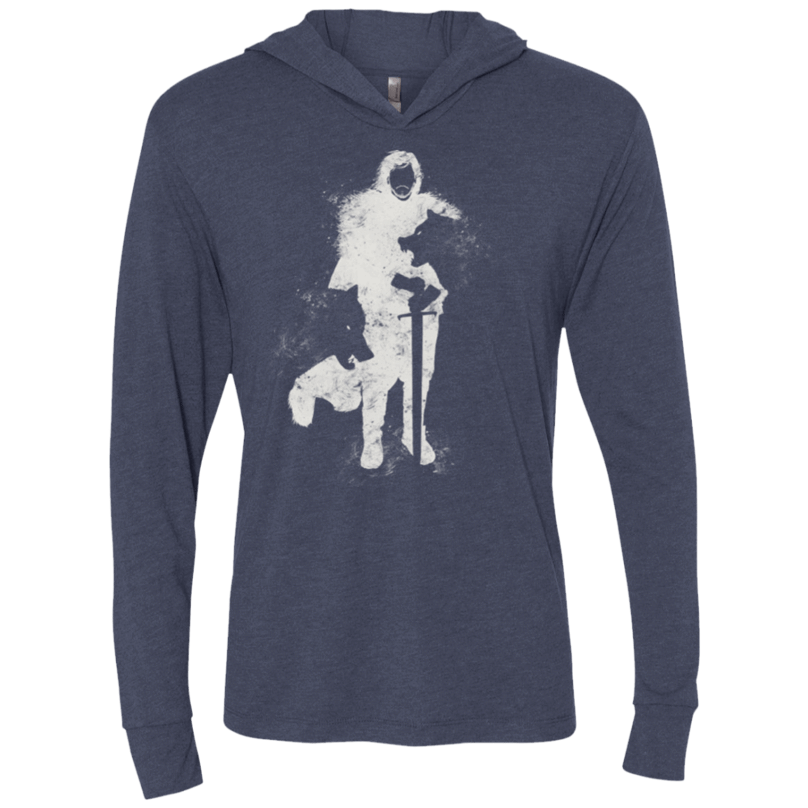 T-Shirts Vintage Navy / X-Small Night's watch Triblend Long Sleeve Hoodie Tee