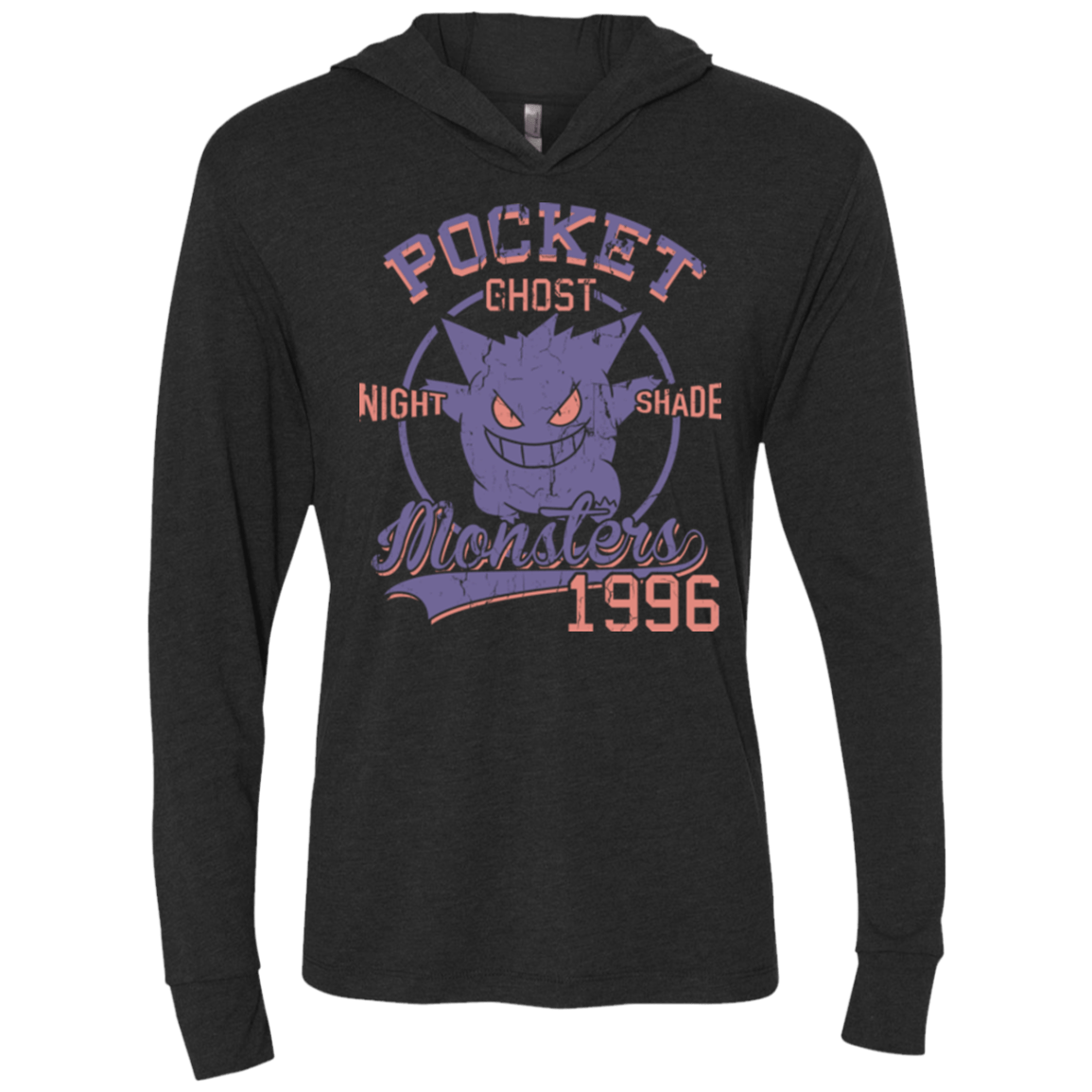 T-Shirts Vintage Black / X-Small Night Shade Triblend Long Sleeve Hoodie Tee