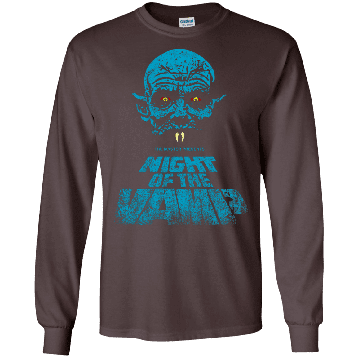 T-Shirts Dark Chocolate / S Night Vamp Men's Long Sleeve T-Shirt