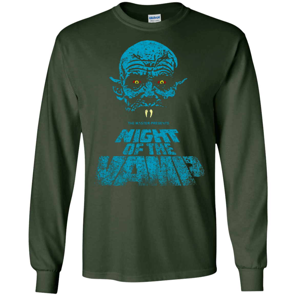 T-Shirts Forest Green / S Night Vamp Men's Long Sleeve T-Shirt