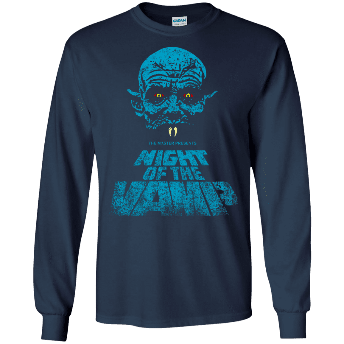 T-Shirts Navy / S Night Vamp Men's Long Sleeve T-Shirt
