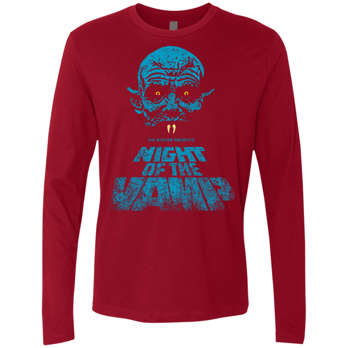 T-Shirts Cardinal / S Night Vamp Men's Premium Long Sleeve