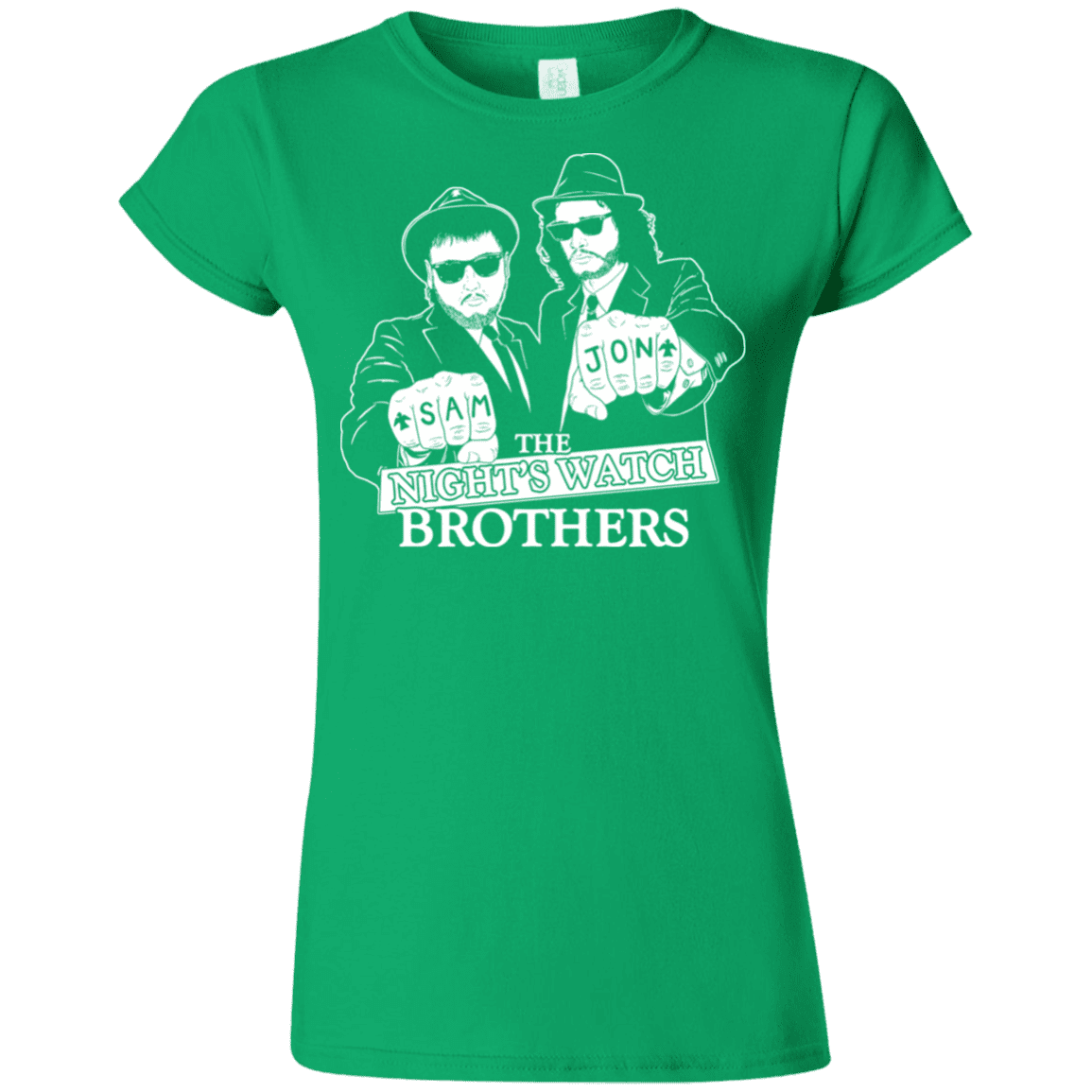 T-Shirts Irish Green / S Night Watch Brothers Junior Slimmer-Fit T-Shirt