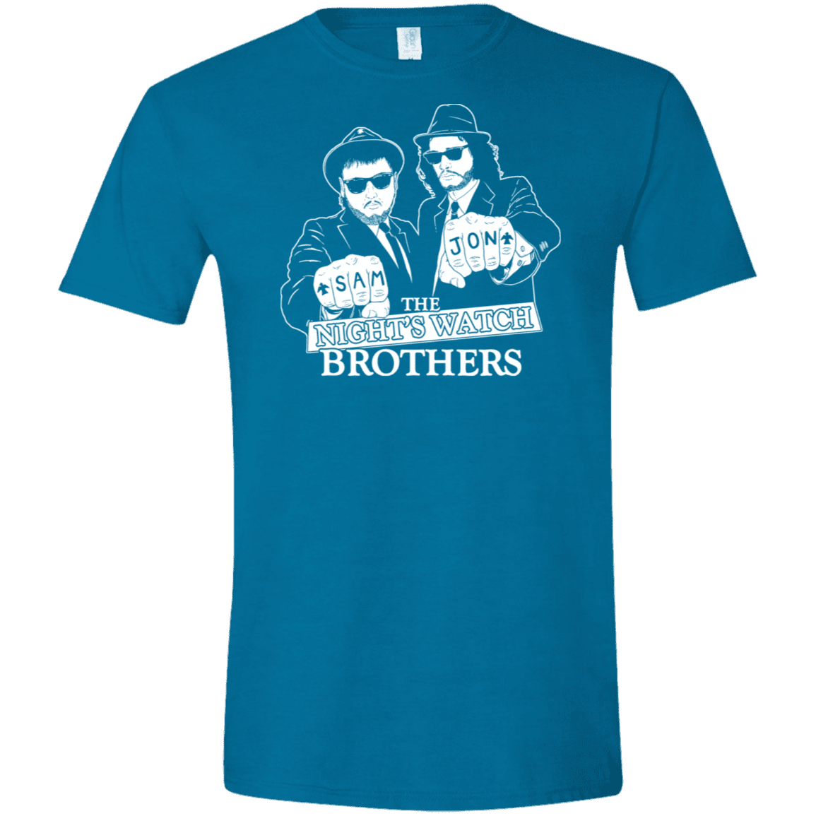 T-Shirts Antique Sapphire / S Night Watch Brothers Men's Semi-Fitted Softstyle