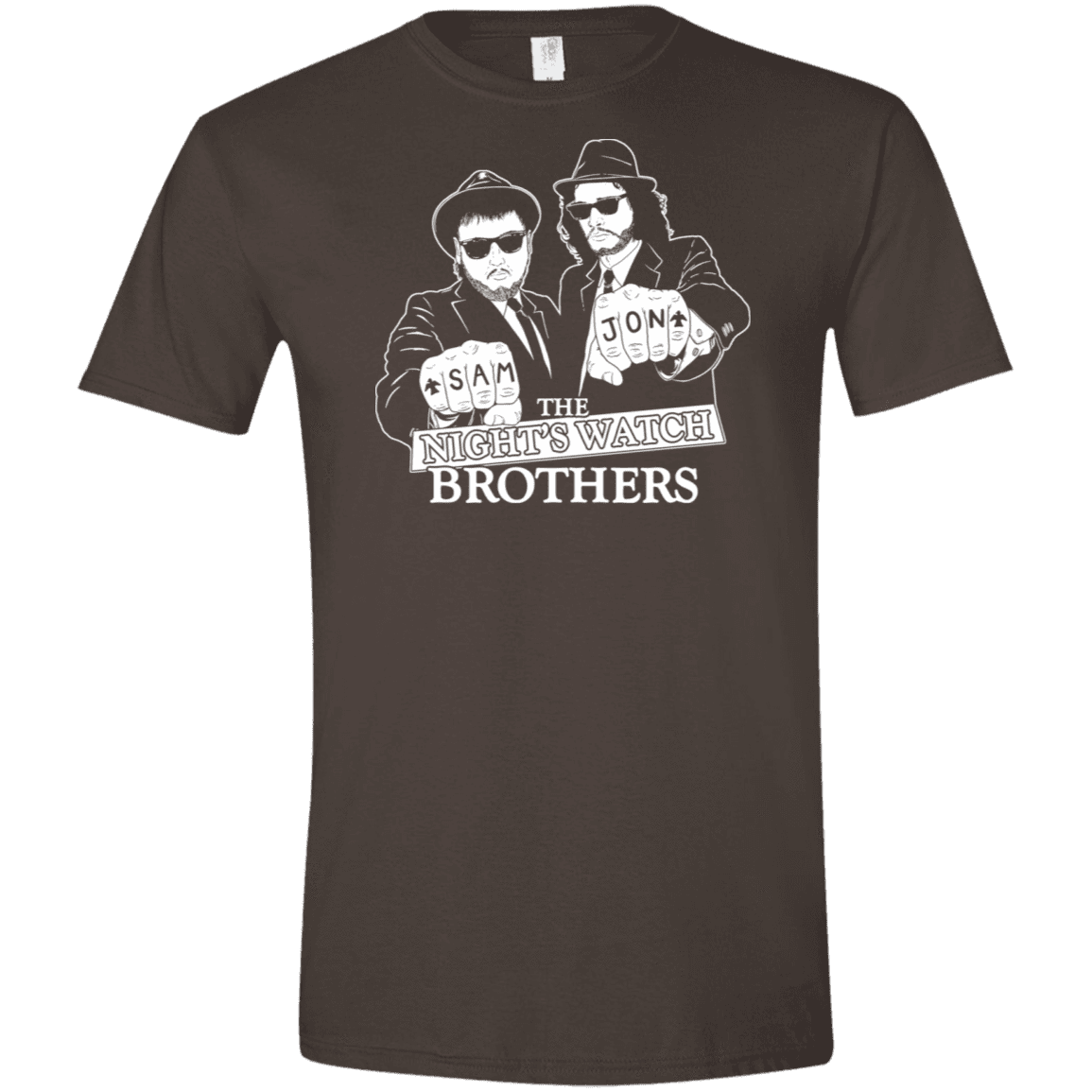 T-Shirts Dark Chocolate / S Night Watch Brothers Men's Semi-Fitted Softstyle