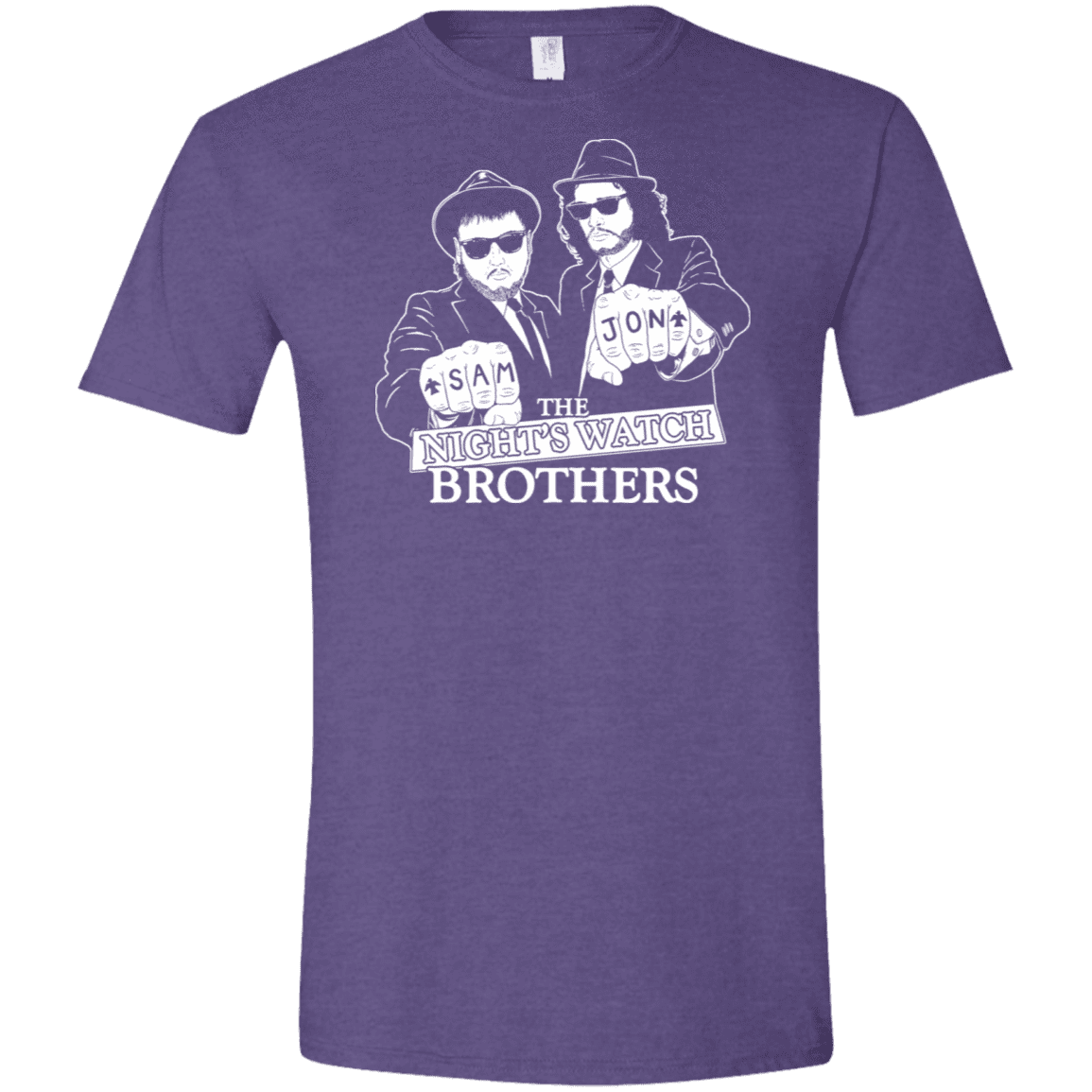 T-Shirts Heather Purple / S Night Watch Brothers Men's Semi-Fitted Softstyle