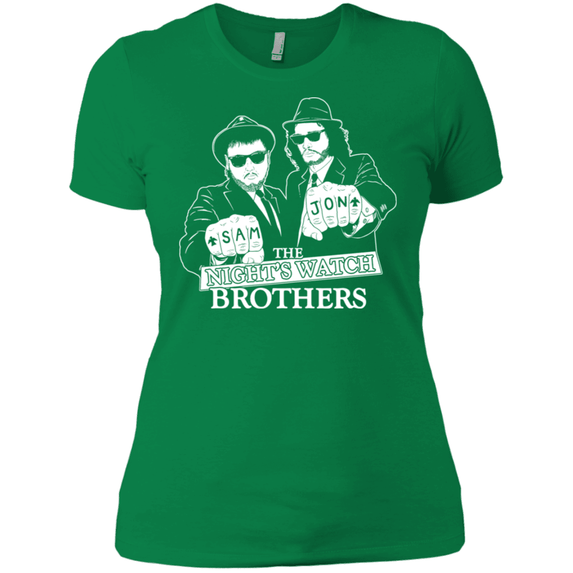 T-Shirts Kelly Green / X-Small Night Watch Brothers Women's Premium T-Shirt