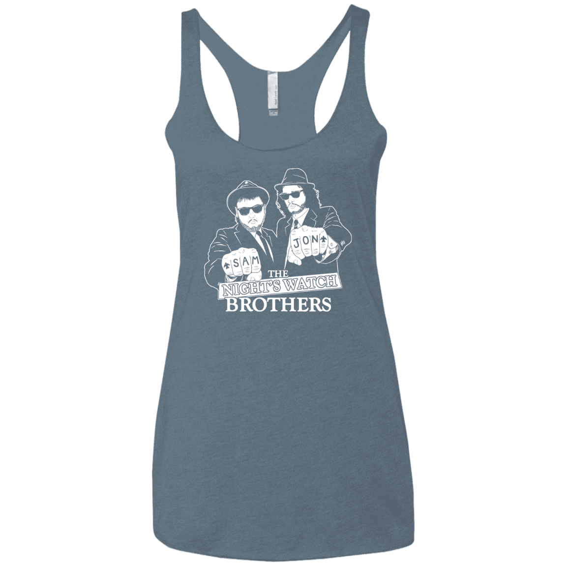 T-Shirts Indigo / X-Small Night Watch Brothers Women's Triblend Racerback Tank