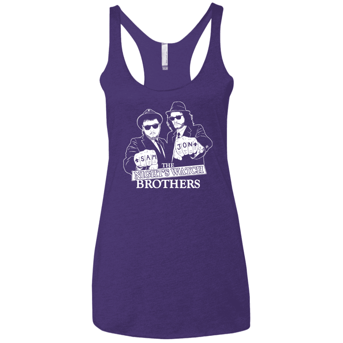 T-Shirts Purple Rush / X-Small Night Watch Brothers Women's Triblend Racerback Tank