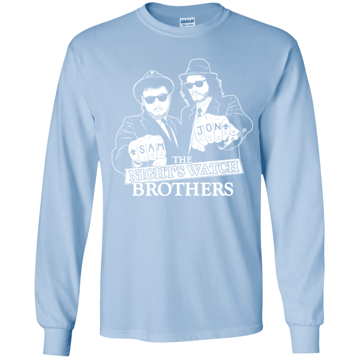 T-Shirts Light Blue / YS Night Watch Brothers Youth Long Sleeve T-Shirt