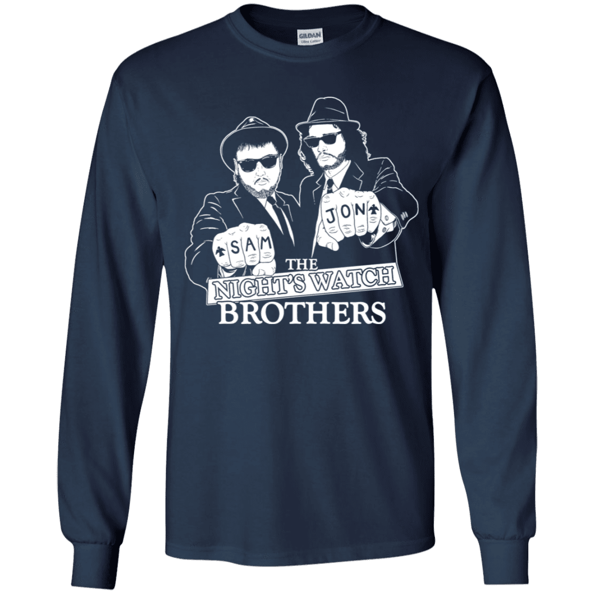 T-Shirts Navy / YS Night Watch Brothers Youth Long Sleeve T-Shirt