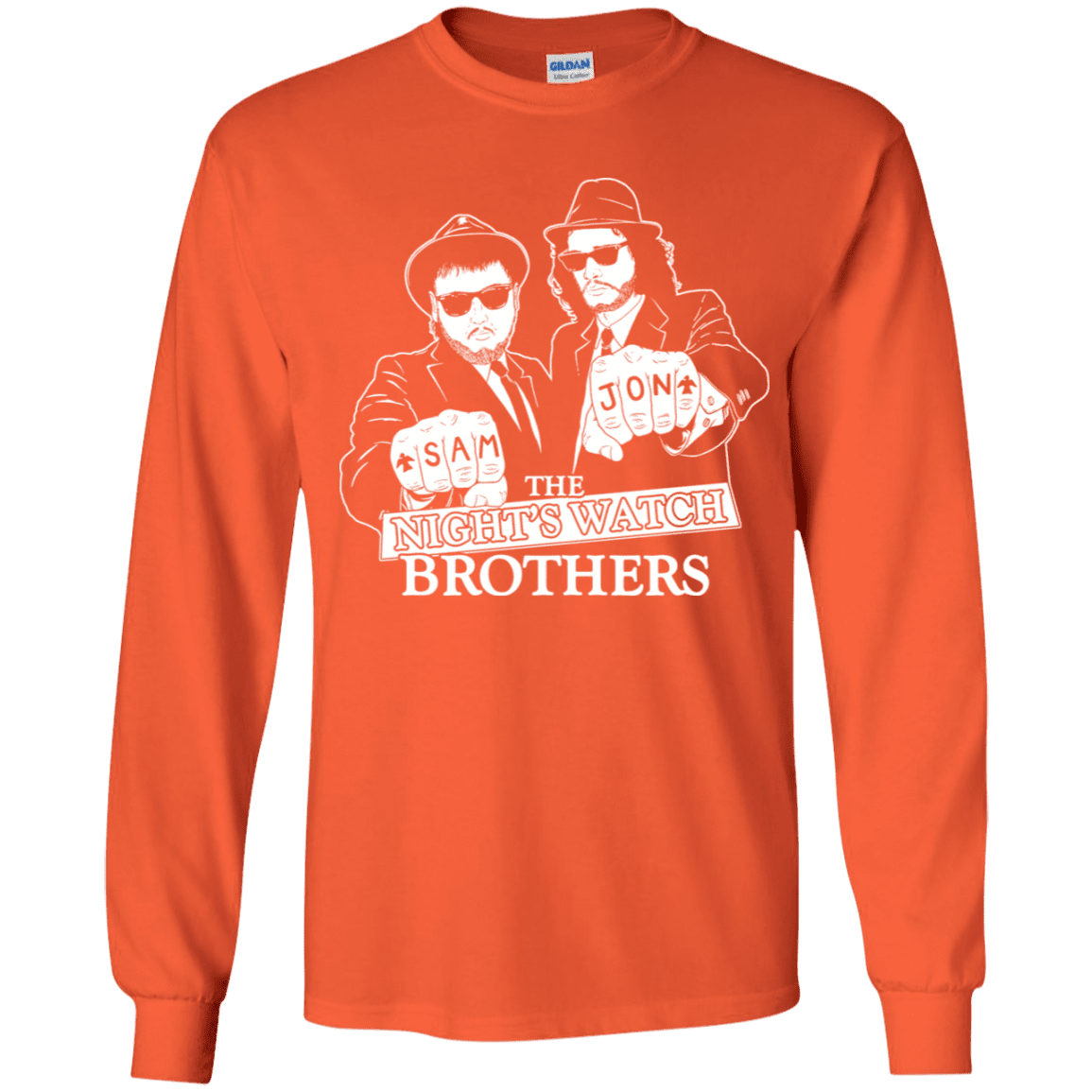 T-Shirts Orange / YS Night Watch Brothers Youth Long Sleeve T-Shirt
