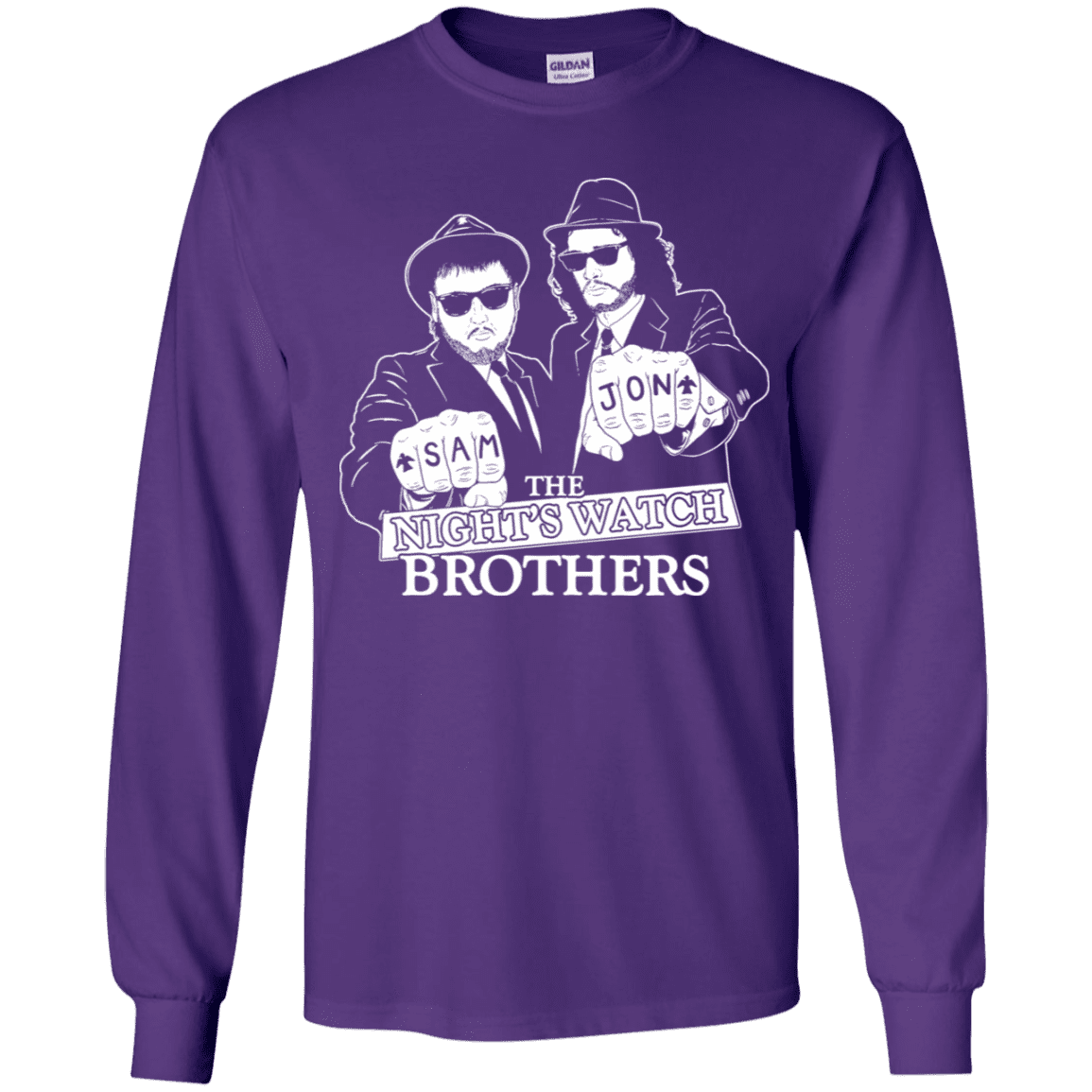 T-Shirts Purple / YS Night Watch Brothers Youth Long Sleeve T-Shirt