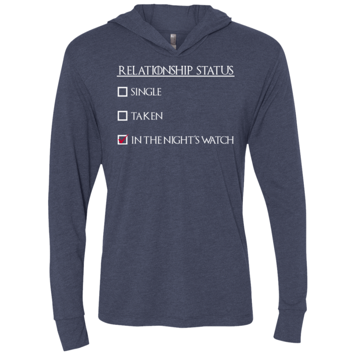 T-Shirts Vintage Navy / X-Small Night watchs Triblend Long Sleeve Hoodie Tee