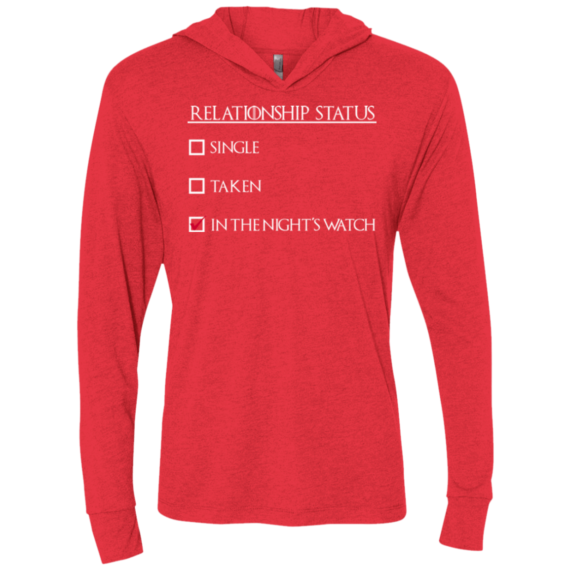 T-Shirts Vintage Red / X-Small Night watchs Triblend Long Sleeve Hoodie Tee