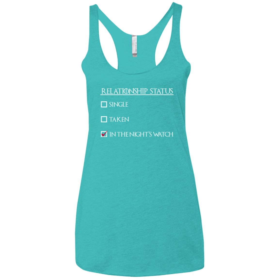 T-Shirts Tahiti Blue / X-Small Night watchs Women's Triblend Racerback Tank