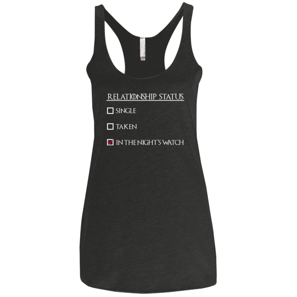 Night watchs Women's Triblend Racerback Tank