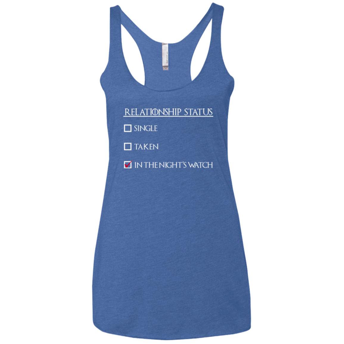 T-Shirts Vintage Royal / X-Small Night watchs Women's Triblend Racerback Tank