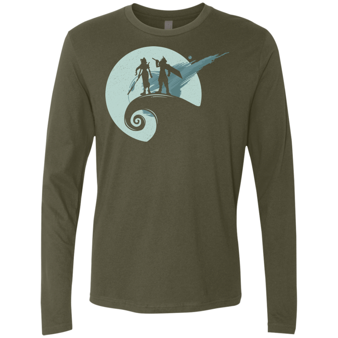 T-Shirts Military Green / Small Nightmare Before Fantasy Men's Premium Long Sleeve