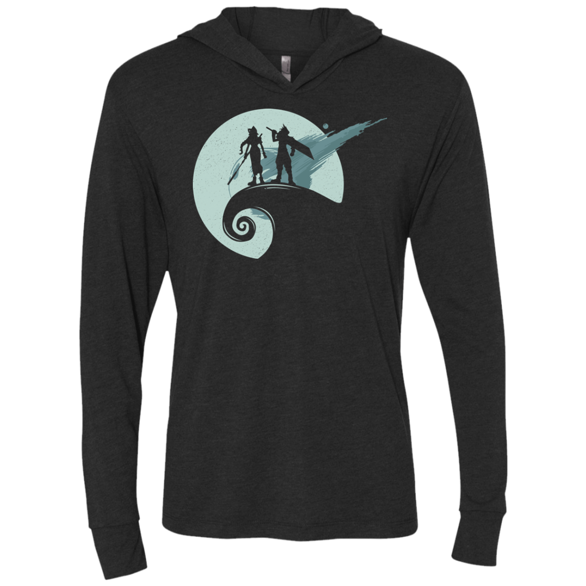 T-Shirts Vintage Black / X-Small Nightmare Before Fantasy Triblend Long Sleeve Hoodie Tee