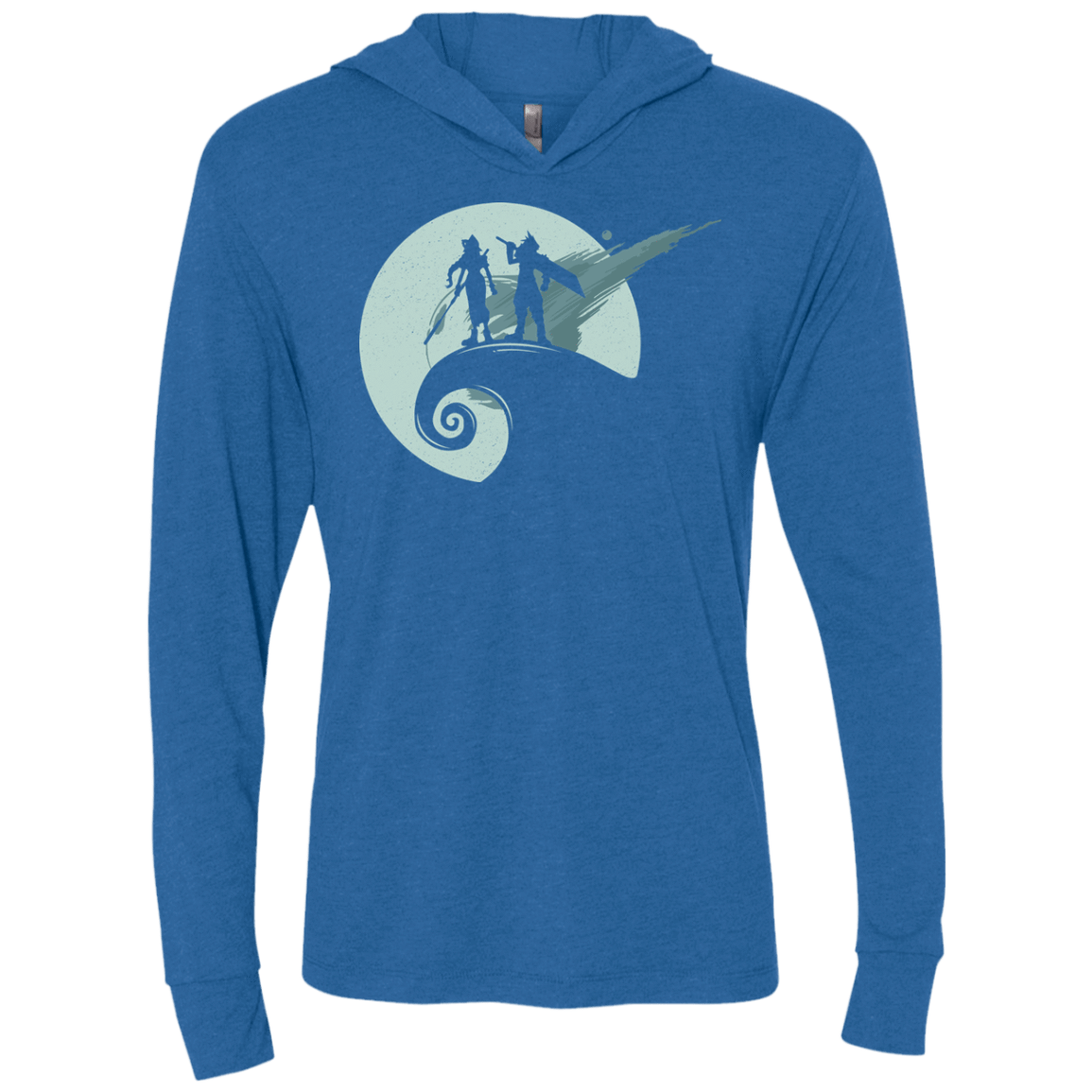 T-Shirts Vintage Royal / X-Small Nightmare Before Fantasy Triblend Long Sleeve Hoodie Tee