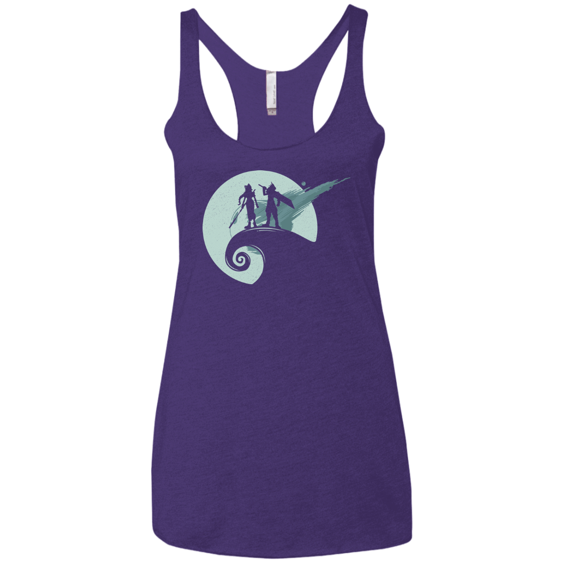 T-Shirts Purple / X-Small Nightmare Before Fantasy Women's Triblend Racerback Tank