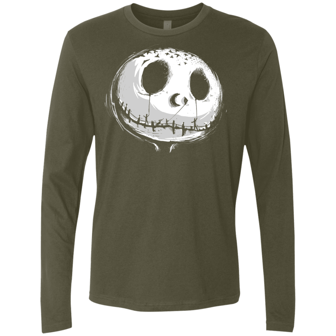 T-Shirts Military Green / S Nightmare Men's Premium Long Sleeve