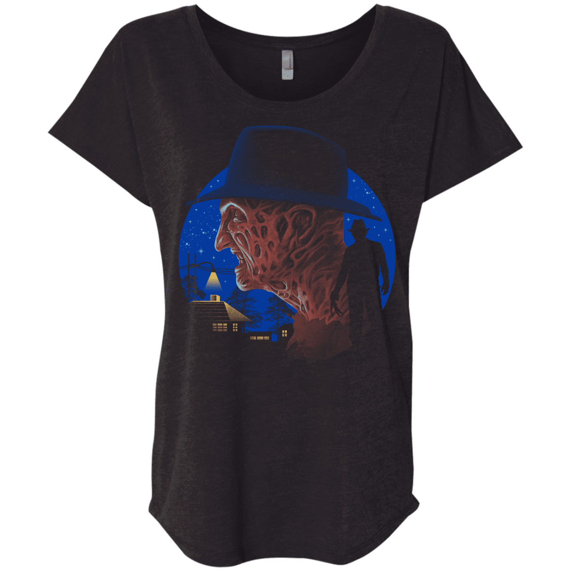 T-Shirts Vintage Black / X-Small Nightmare of Death Triblend Dolman Sleeve