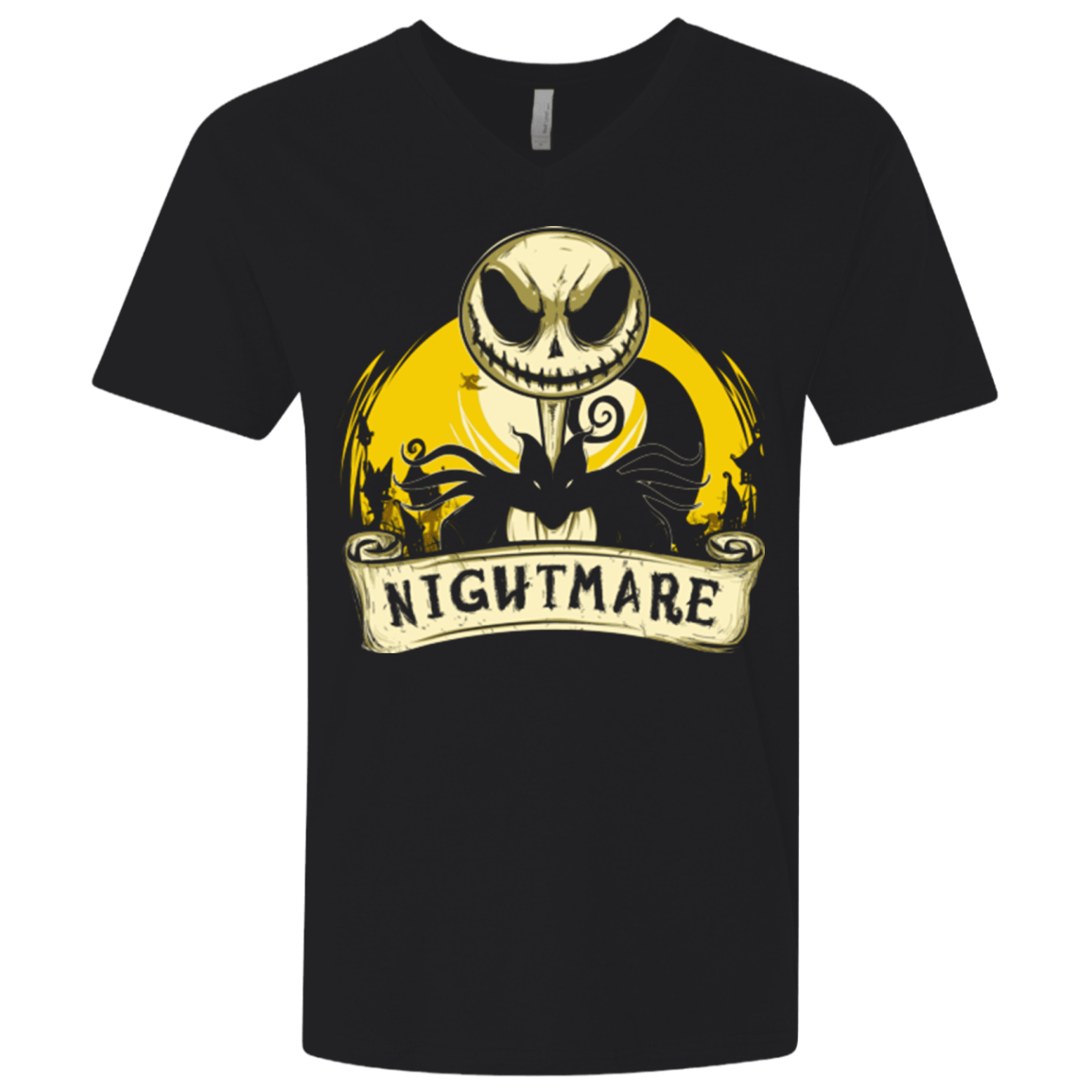 T-Shirts Black / X-Small Nightmare scroll Men's Premium V-Neck