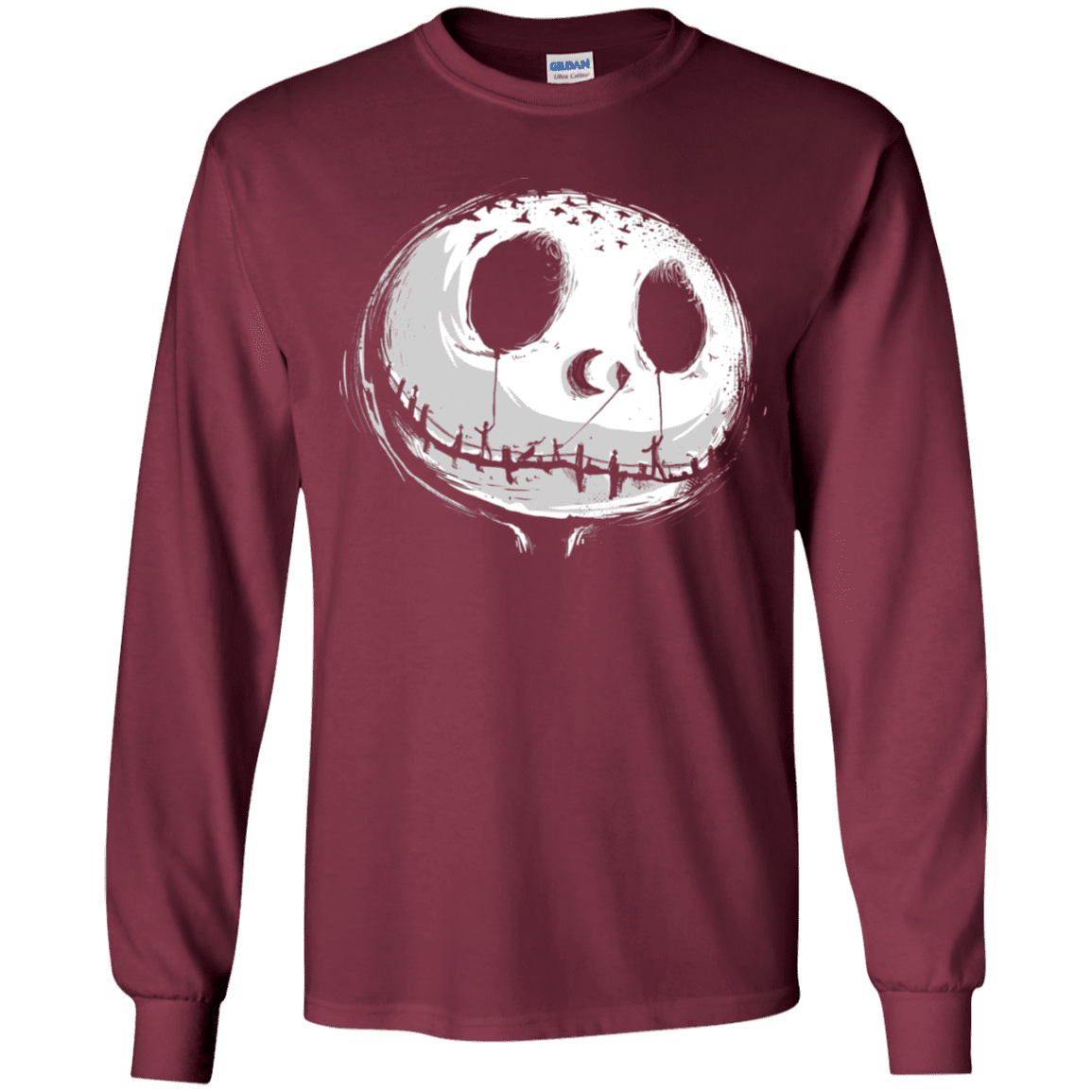 T-Shirts Maroon / YS Nightmare Youth Long Sleeve T-Shirt