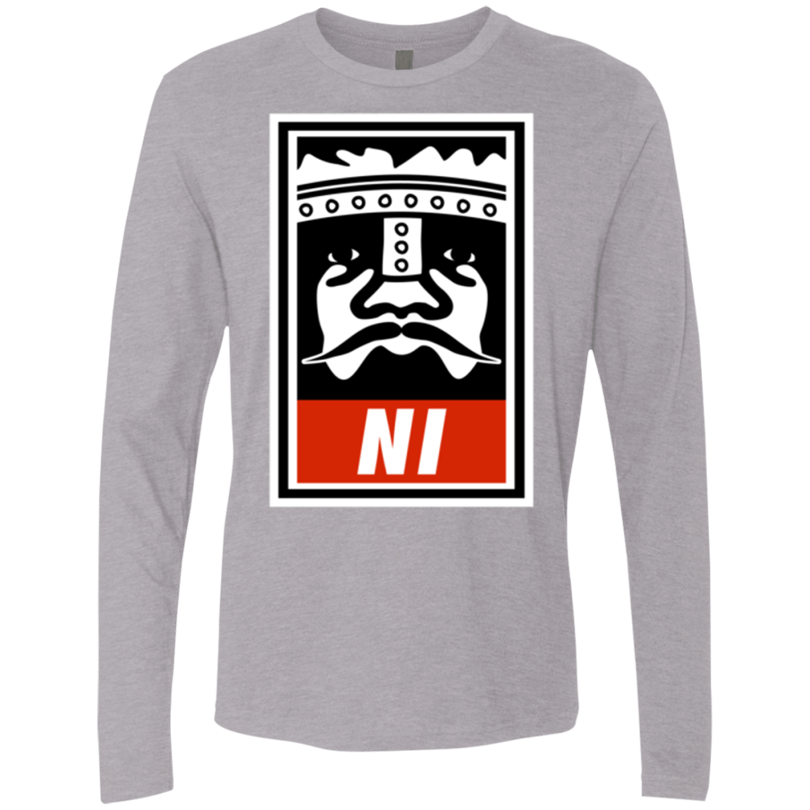 T-Shirts Heather Grey / Small Niid to Obey Men's Premium Long Sleeve