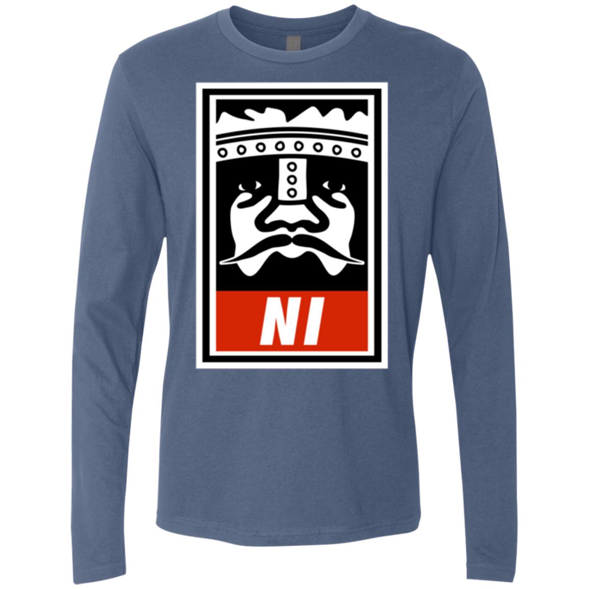 T-Shirts Indigo / Small Niid to Obey Men's Premium Long Sleeve
