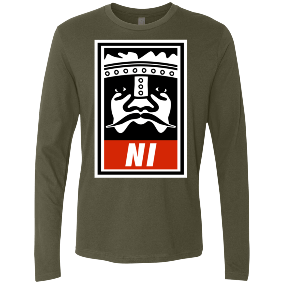 T-Shirts Military Green / Small Niid to Obey Men's Premium Long Sleeve