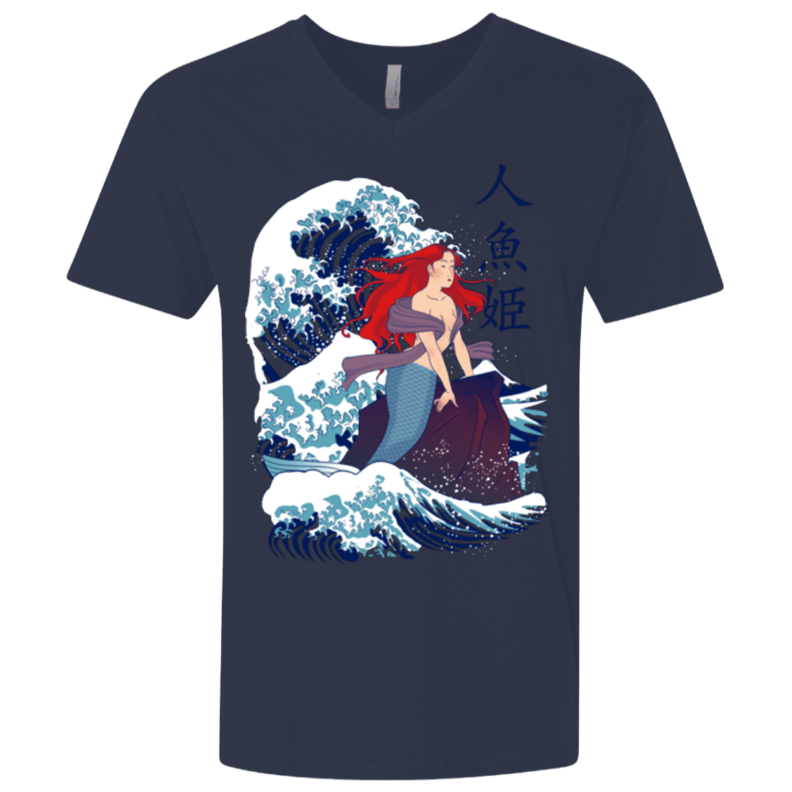 T-Shirts Midnight Navy / X-Small Ningyo Hime Men's Premium V-Neck