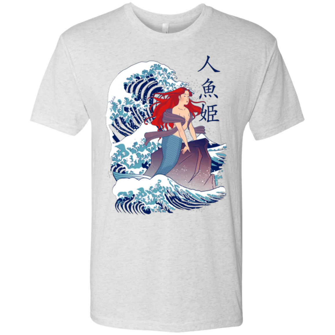 T-Shirts Heather White / Small Ningyo Hime Men's Triblend T-Shirt