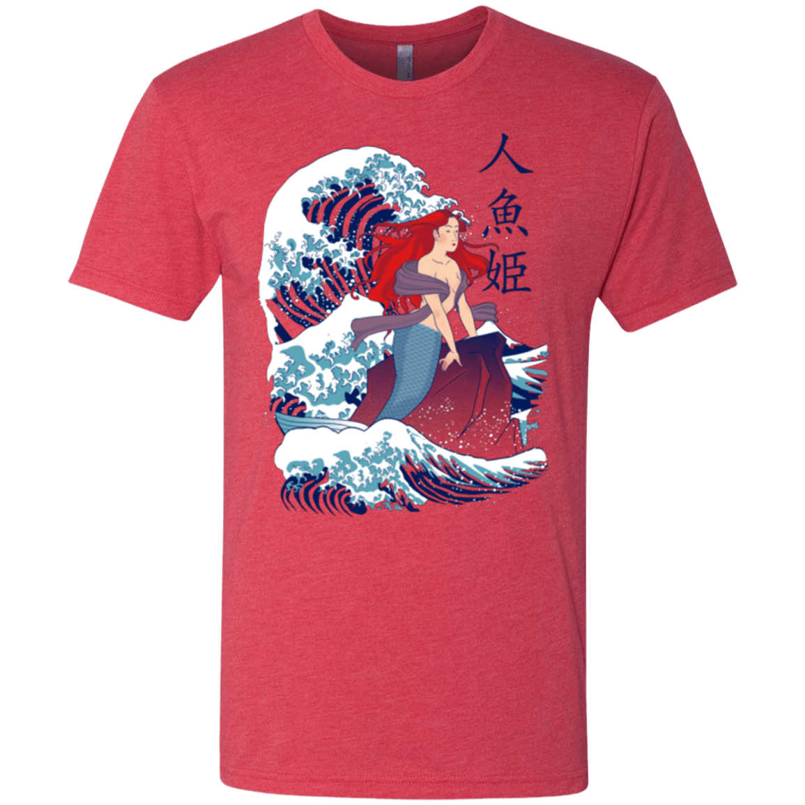 T-Shirts Vintage Red / Small Ningyo Hime Men's Triblend T-Shirt