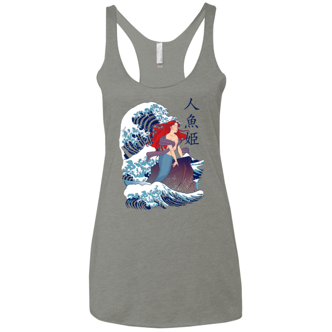 T-Shirts Venetian Grey / X-Small Ningyo Hime Women's Triblend Racerback Tank