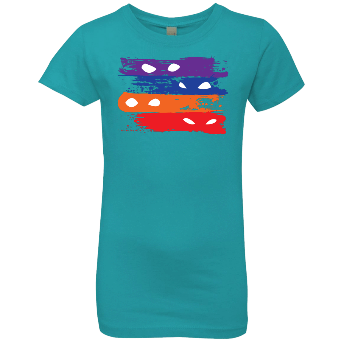 T-Shirts Tahiti Blue / YXS Ninja Flag Girls Premium T-Shirt