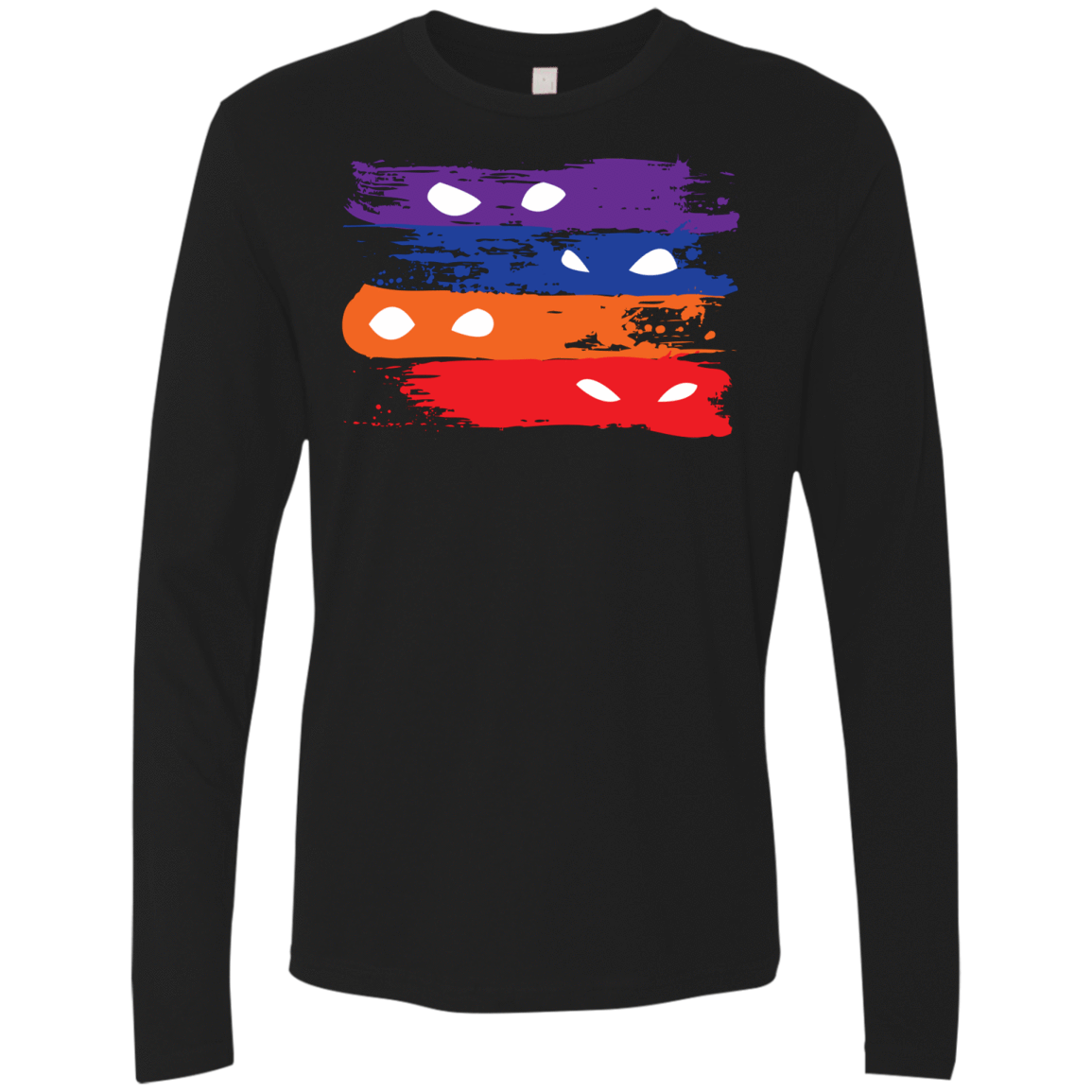 T-Shirts Black / S Ninja Flag Men's Premium Long Sleeve
