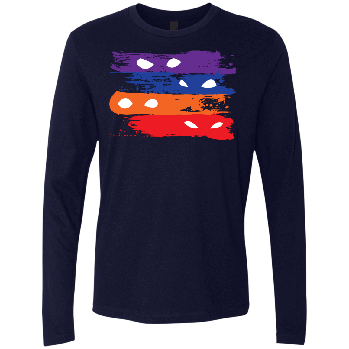 T-Shirts Midnight Navy / S Ninja Flag Men's Premium Long Sleeve