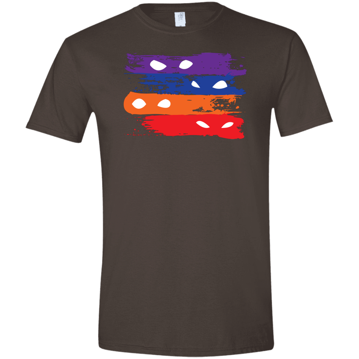 T-Shirts Dark Chocolate / S Ninja Flag Men's Semi-Fitted Softstyle