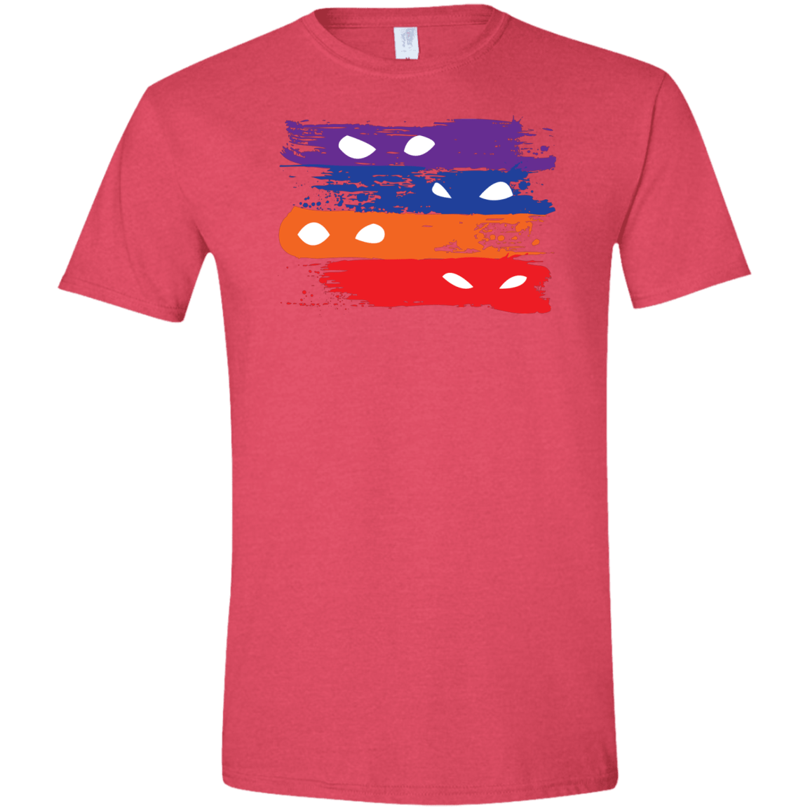 T-Shirts Heather Red / S Ninja Flag Men's Semi-Fitted Softstyle