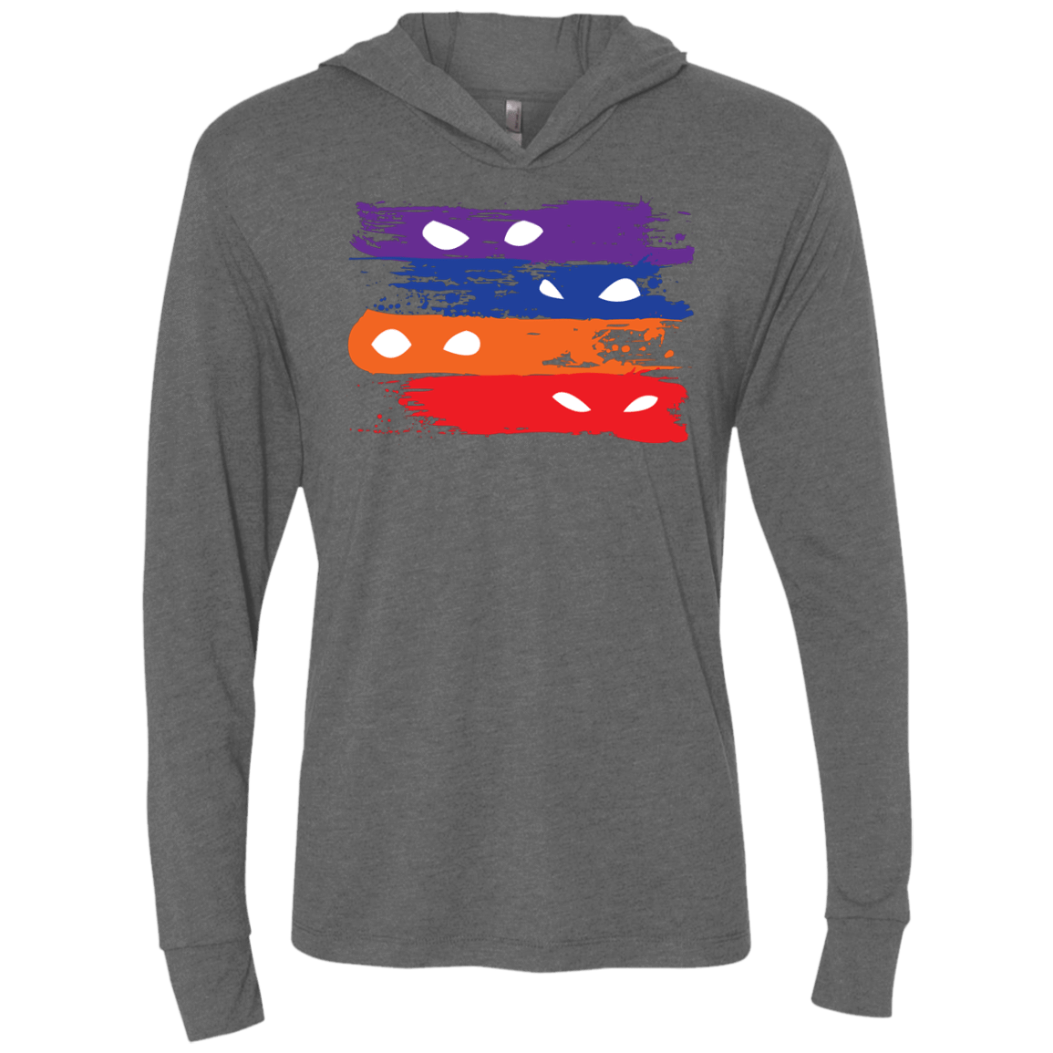 T-Shirts Premium Heather / X-Small Ninja Flag Triblend Long Sleeve Hoodie Tee