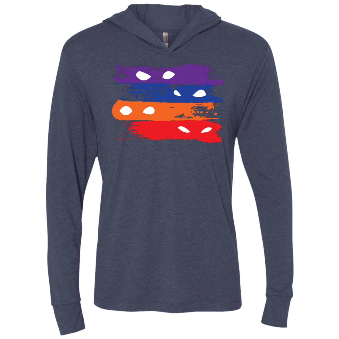 T-Shirts Vintage Navy / X-Small Ninja Flag Triblend Long Sleeve Hoodie Tee