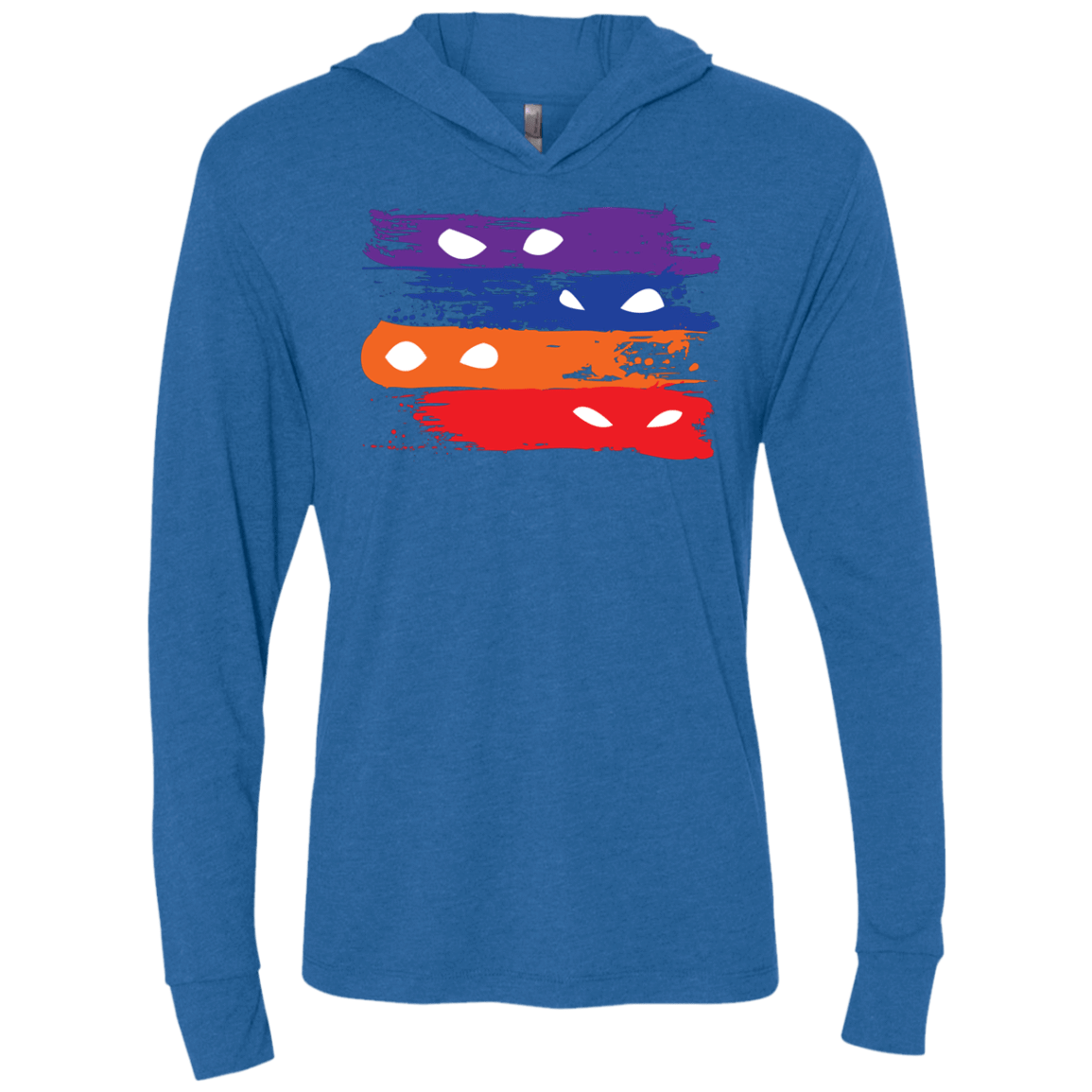 T-Shirts Vintage Royal / X-Small Ninja Flag Triblend Long Sleeve Hoodie Tee