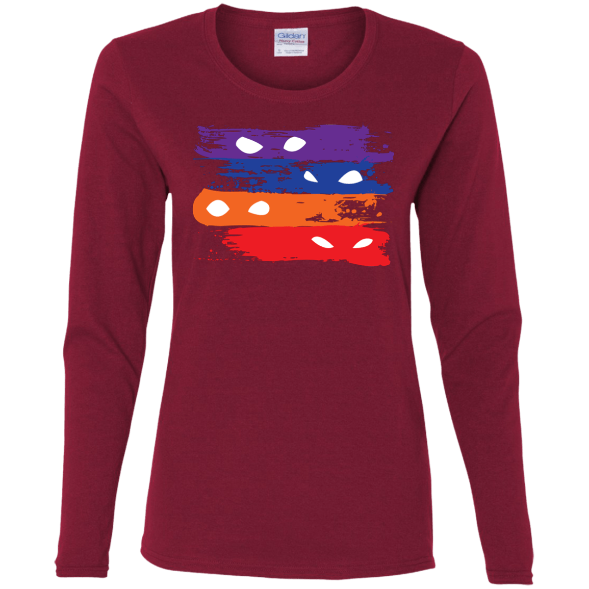 T-Shirts Cardinal / S Ninja Flag Women's Long Sleeve T-Shirt